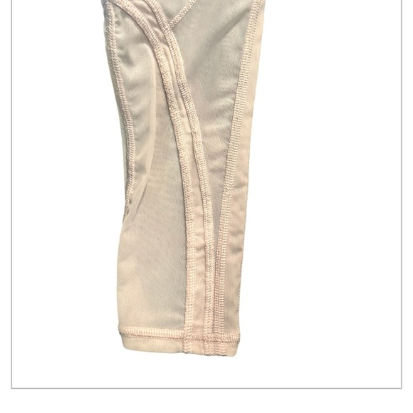 ALO Yoga Blush Pink Leggings W/Lace Mesh Detail - Picture 6 of 9